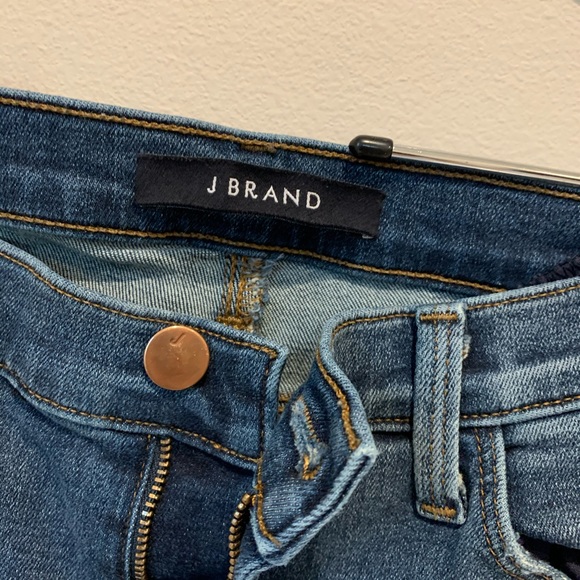 J brand sneaker flare blue denim jeans 27 - Picture 3 of 5